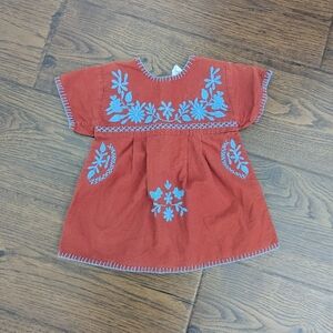 Apolina Jane Dress Size 6-12 Months Embroidered